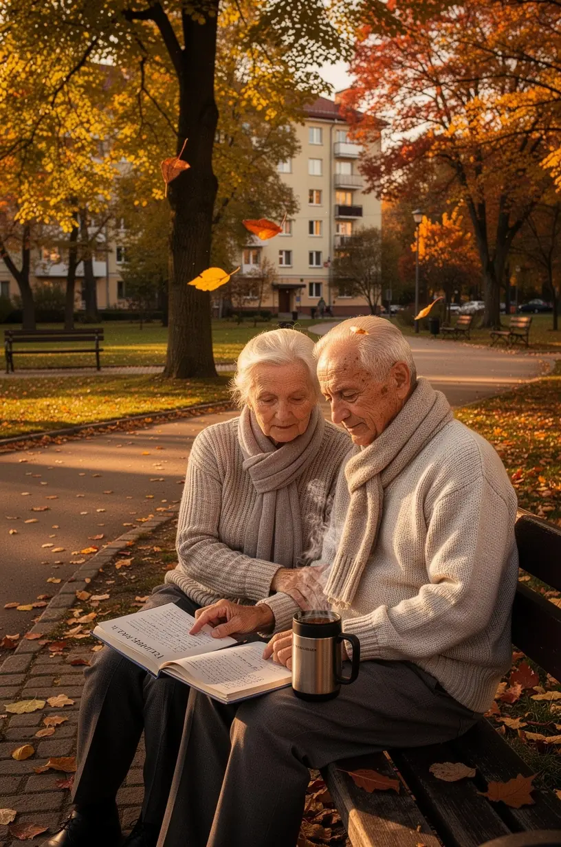 Šiltos arbatos puodelis ant stalo šalia atviro dienoraščio užrašų.